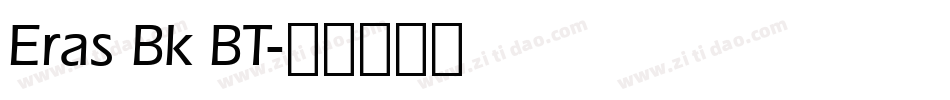 Eras Bk BT字体转换